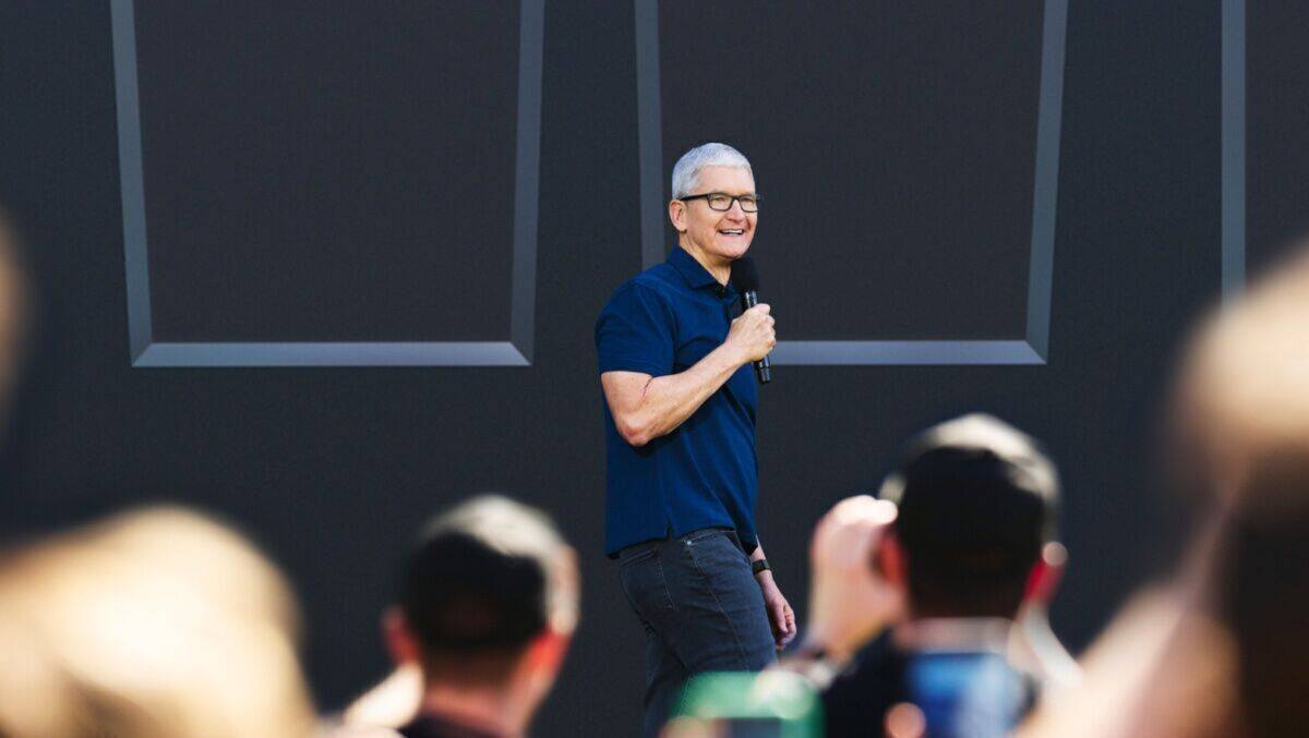 Tim Cook vor großem Publikum – aber wohl nicht im Oktober.