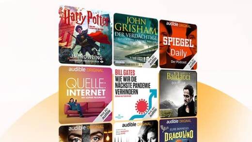 Blick ins virtuelle Regal der Amazon-Tochter Audible.