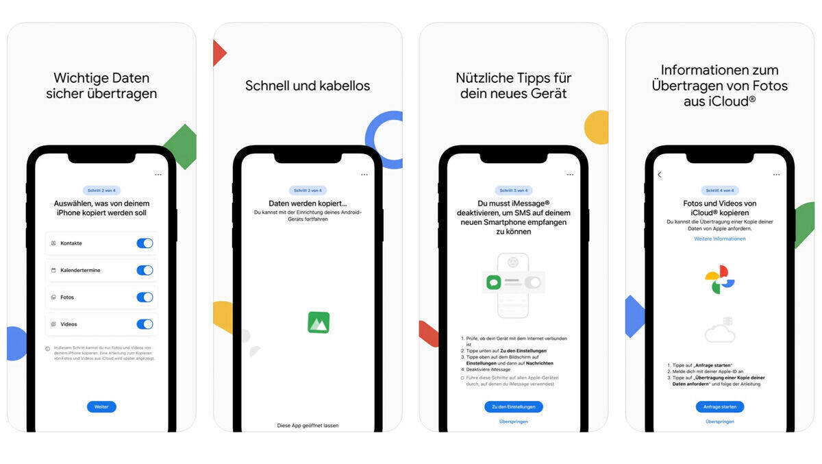 Komm doch mal rüber! Die neue Google-App will den Umstieg für iPhone-Nutzer leichter machen.