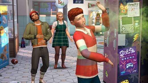 Aktuelle Szene aus dem Simulationsspiel "Die Sims Highschool-Jahre".