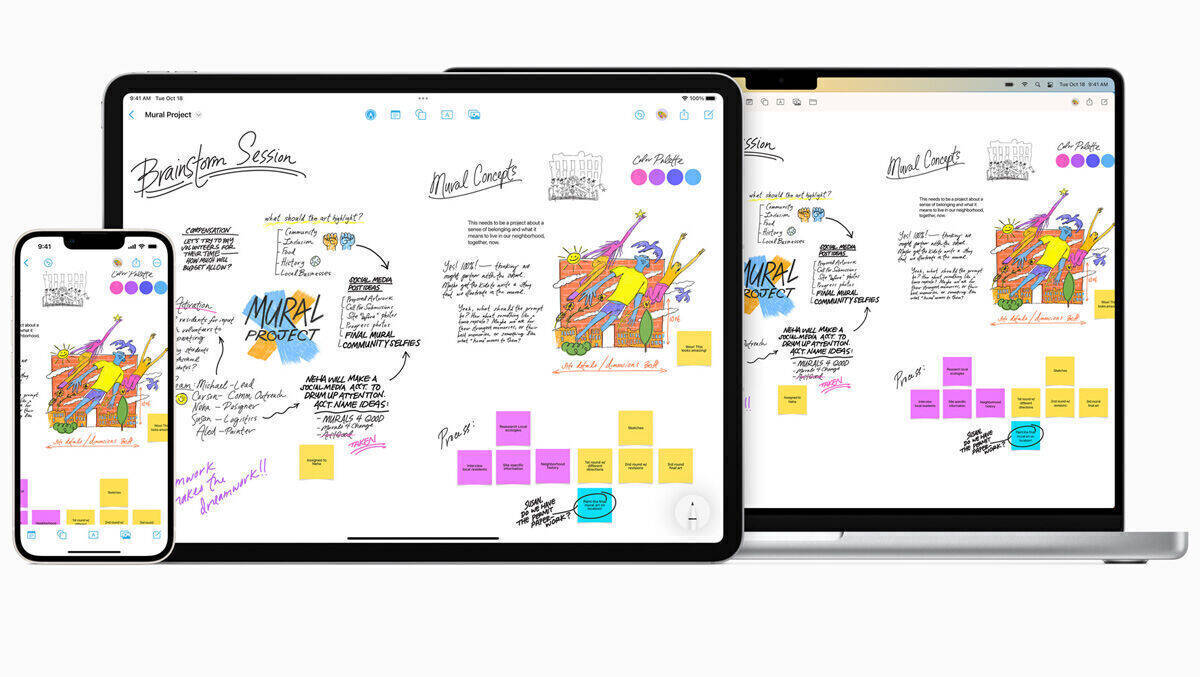 Freeform ist Apples neues Werkzeug zur Online-Zusammenarbeit.