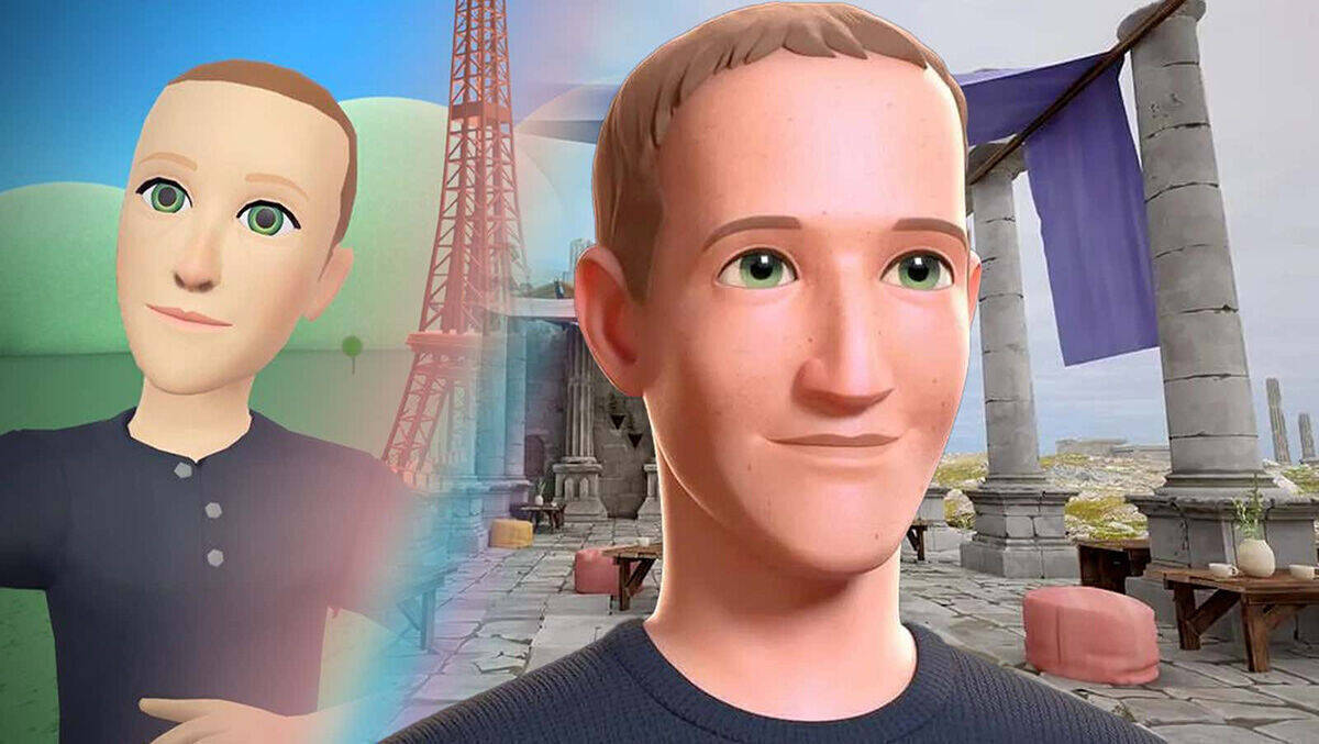 Mark Zuckerbergs neues Metaverse-Bild: 2012 statt 2002.