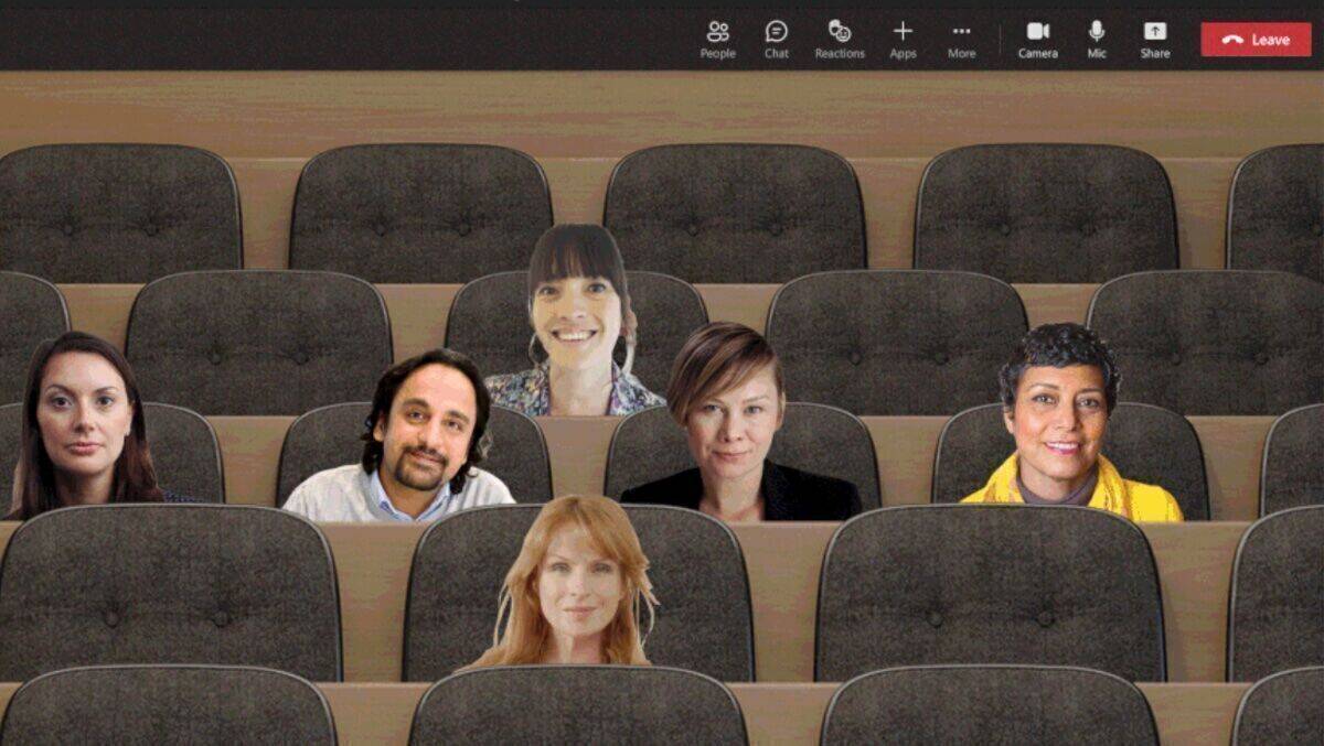 Das hat "gesessen": Microsoft Teams jetzt mit einstellbarer Sitzordnung in Videochat-Konferenzen.