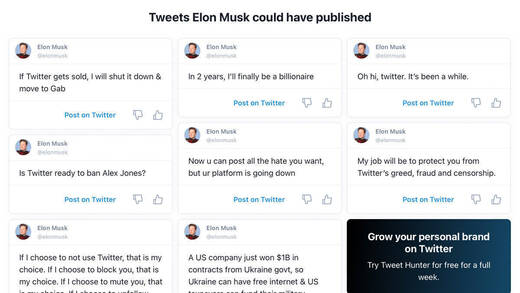 „Jetzt kannst Du so viel Hass posten, wie Du willst, aber Deine Plattform wird untergehen.“ Die KI-Tweets von Elon Musk klingen beunruhigend realistisch.