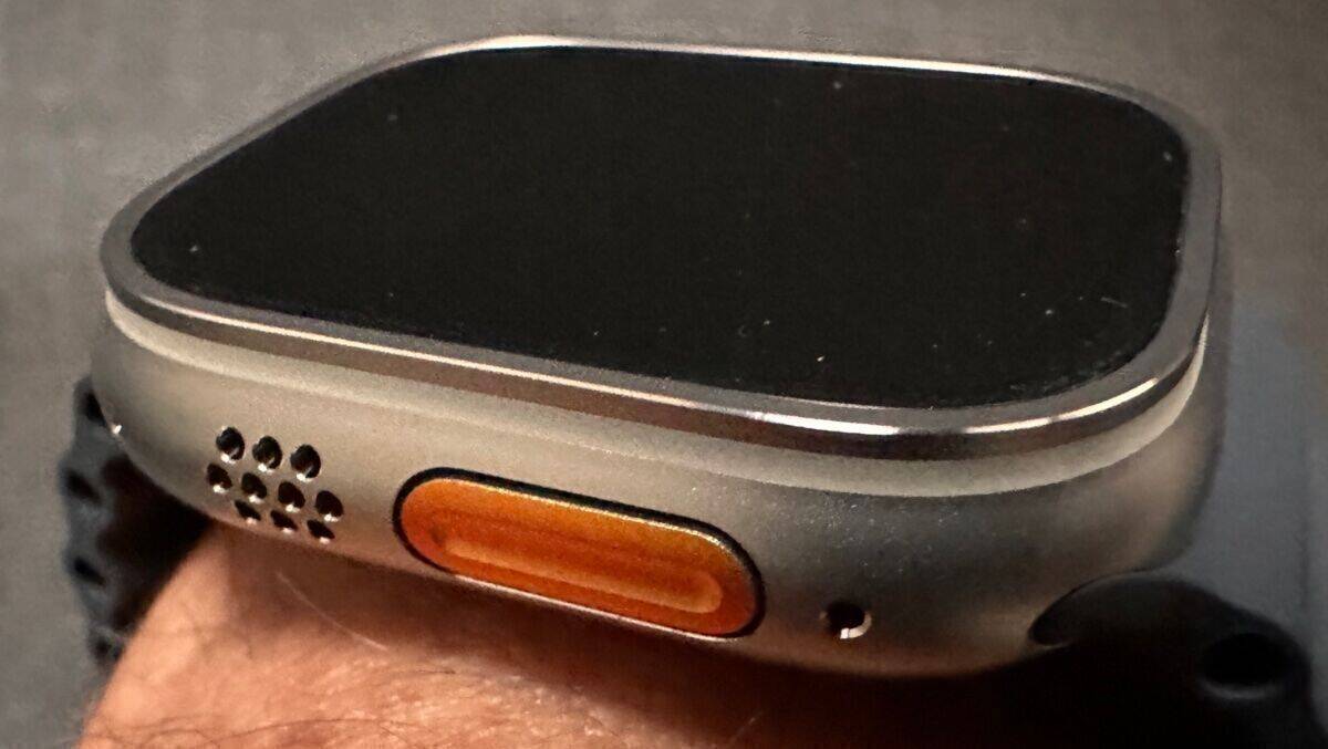 Die neue Apple Watch mit orangefarbenem Action Button: Alles andere als behämmert...