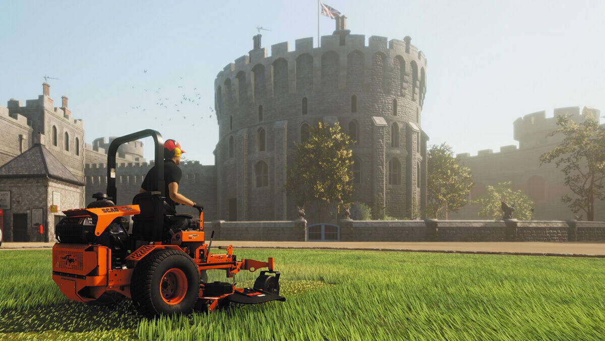 Der Lawn Mowing Simulator ist very british, ist er nicht?