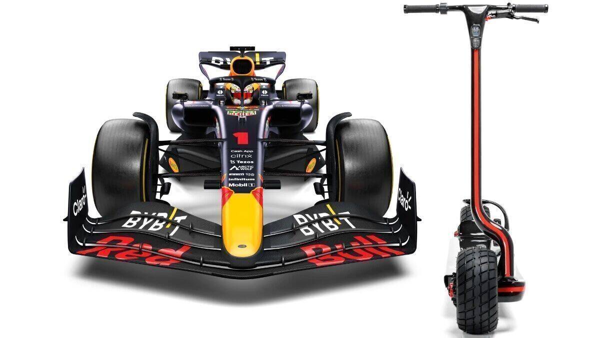 The race is on: Der E-Scooter von Red Bull ist von F1-Flitzern inspiriert.