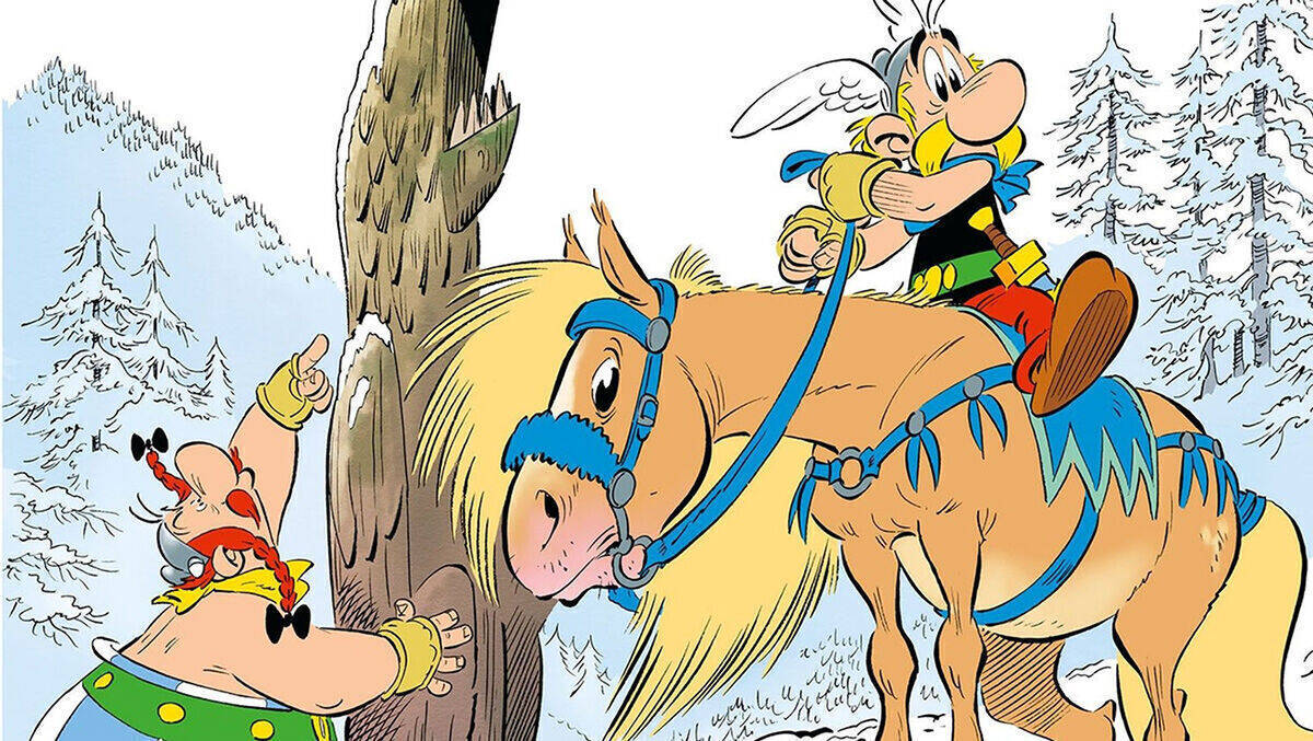 Kleinwuchs-Gallier Asterix: Nur auf einem Pferd schafft er es über 1,20 Meter.