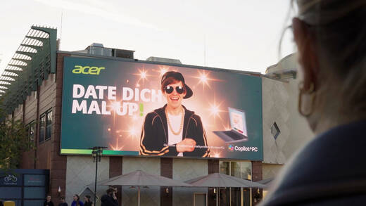 OOH-Werbung von Acer