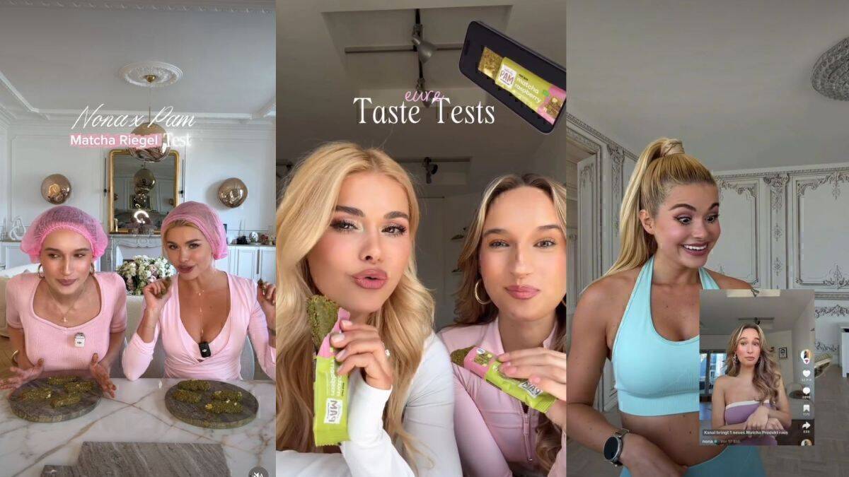 Pamela und Nona bei der Testzubereitung, bei der Riegel-Premiere und Pamelas Dementi.