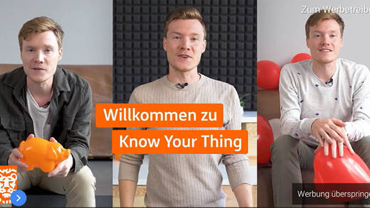 ING wirbt mit dem Content-Marketing-Format "Know Your Thing" auf Youtube. 