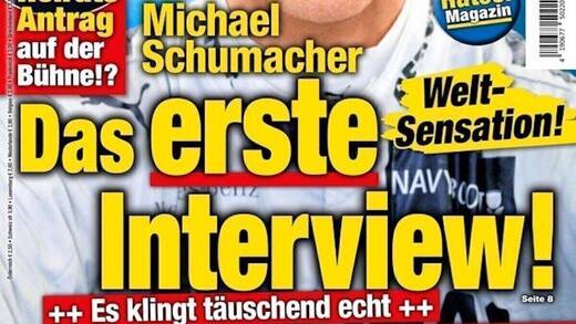 Originell, aber irreführende Headline: KI erstellt Schumacher-Interview.