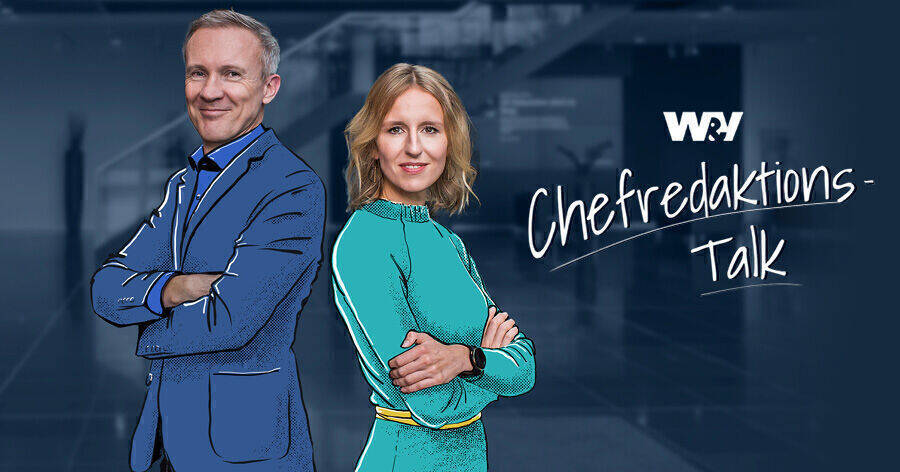 Rolf Schröter und Verena Gründel laden dich zum W&V Chefredaktions-Talk ein.