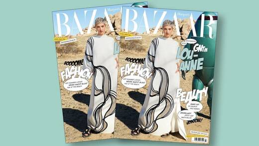Die Juni/Juli-Ausgabe 2022 von Harper’s Bazaar mit GNTM-Gewinnerin Lou-Anne in Fendi auf dem Cover.