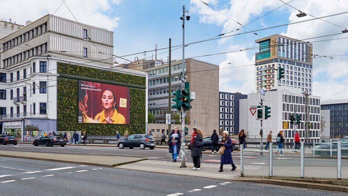 "The Digital Green" am Wehrhahn in Düsseldorf.