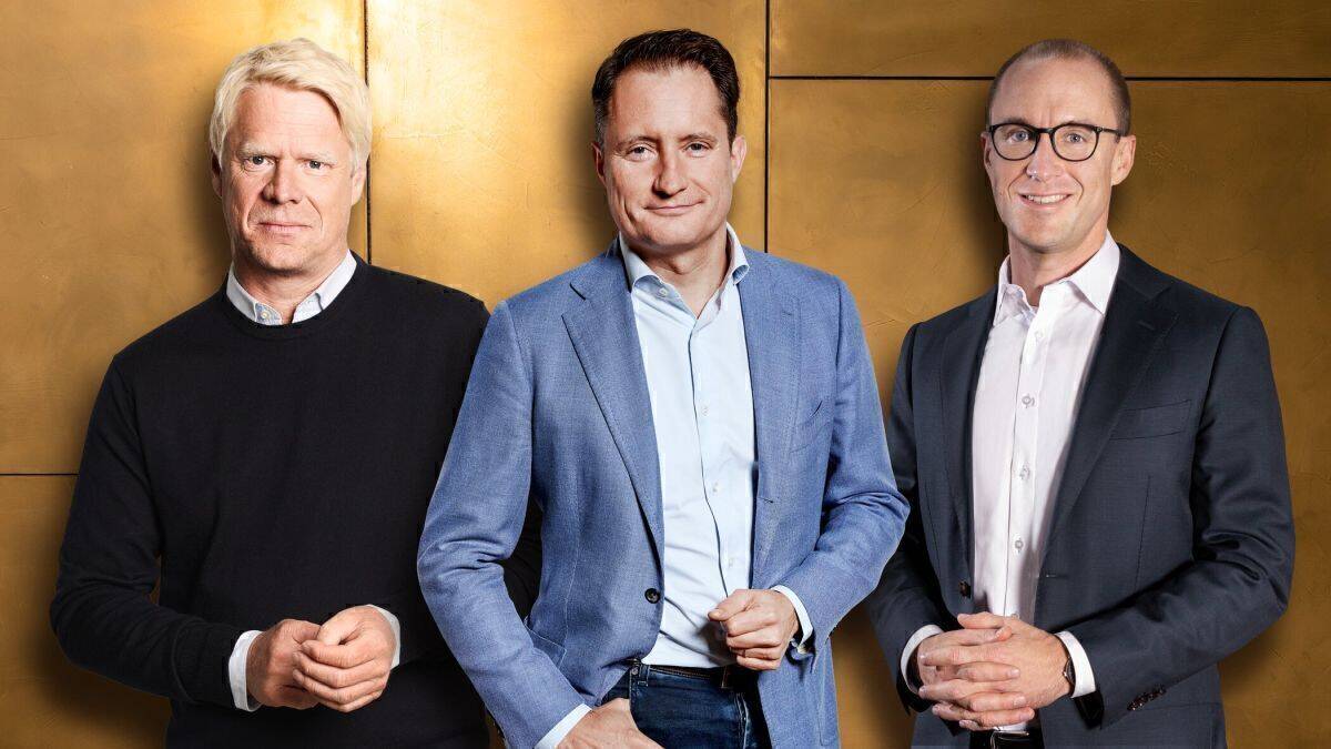 Von links: Henrik Pabst, Chief Content Officer (CCO), CEO Bert Habets und Stefan Endriß, Chief Financial Officer (CFO).
