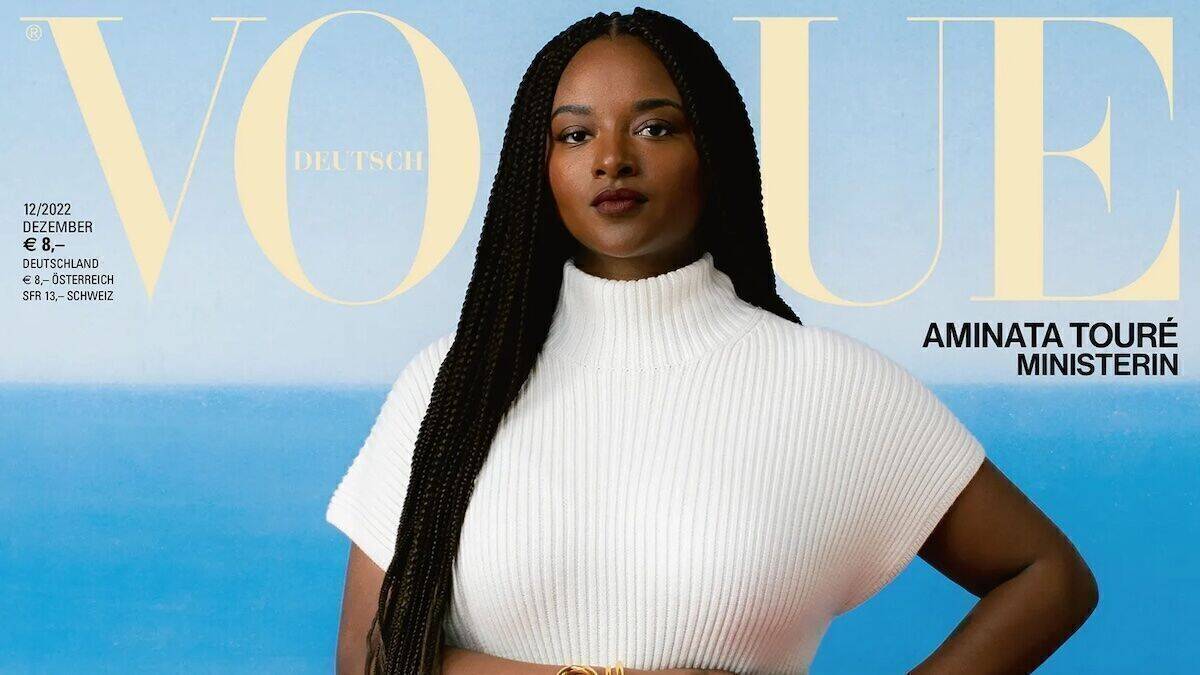 Schleswig-Holsteins Sozialministerin Aminata Touré ist die erste amtierende Politikerin auf einem deutschen Vogue-Cover.