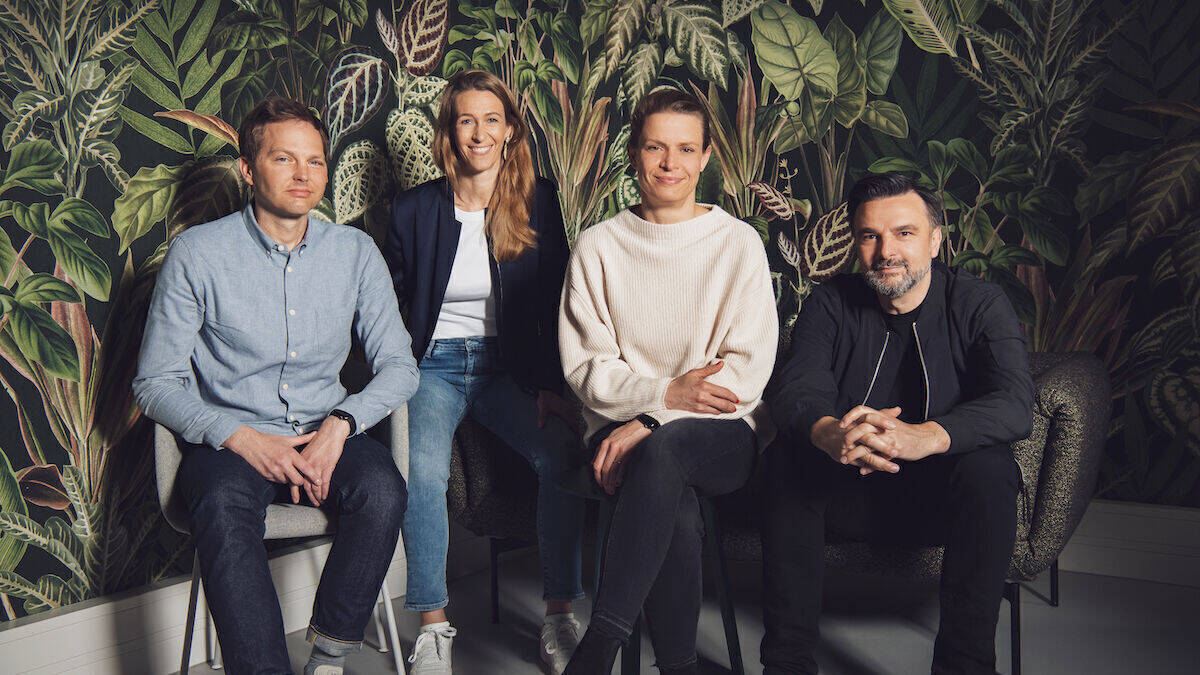 Die neue KNSK-Geschäftsführung (v.l.n.r.): Manuel König, Kim Notz, Eva-Christin Putz und Florentin Hock.