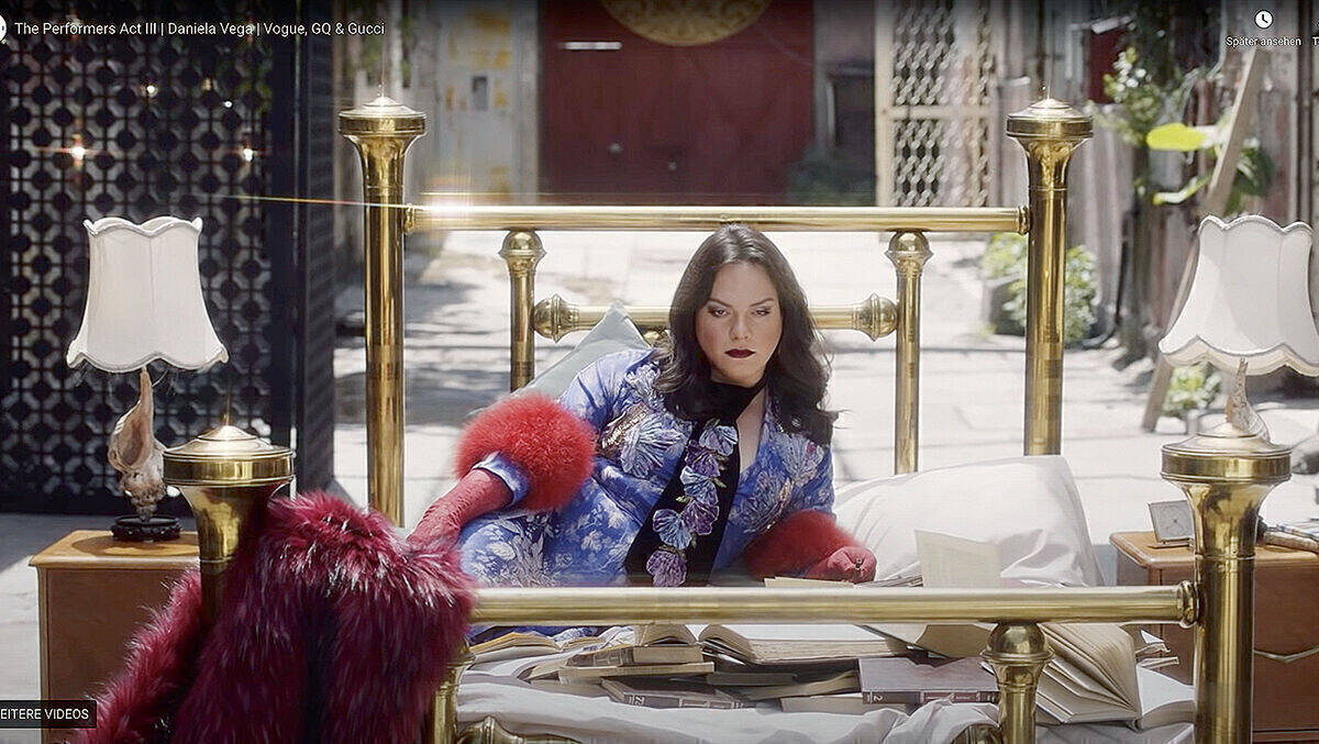 Die chilenische Schauspielerin Daniela Vega ("Eine fantastische Frau") wirbt u. a. für Gucci.