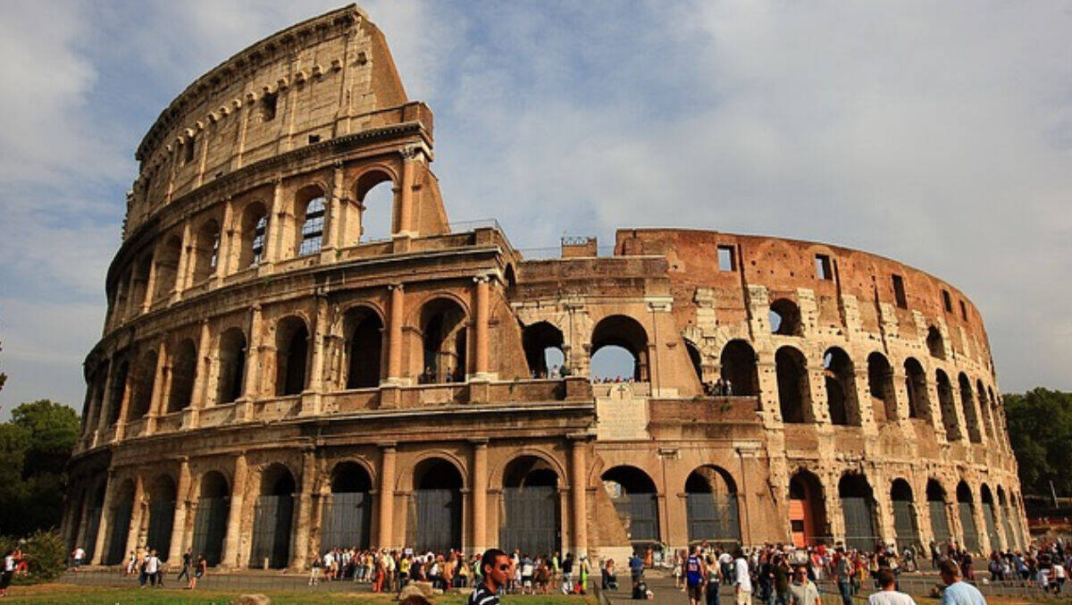 Touristenattraktion: das Kolosseum in Rom.