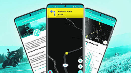 Sicherer Motorradfahren: Dafür will eine App aus Österreich sorgen.