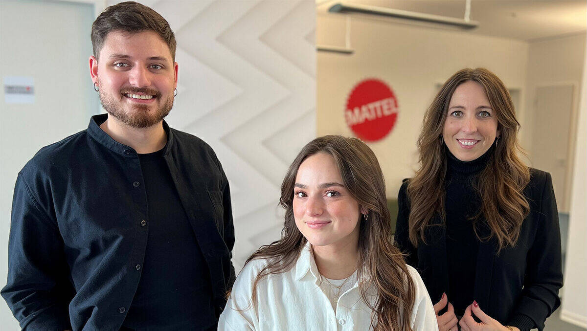 Das Digital-Marketing-Team von Mattel: Alberto Cimmino, Theresa Winkelspecht und Irene Molina (v.l.)