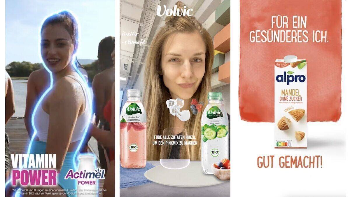 Story Ads, Snap Ads, Video Commercials und eine AR-Lens: Die Kombination verschiedener Formate auf Snapchat hat sich für Danone als äußerst wirkungsvoll erwiesen.