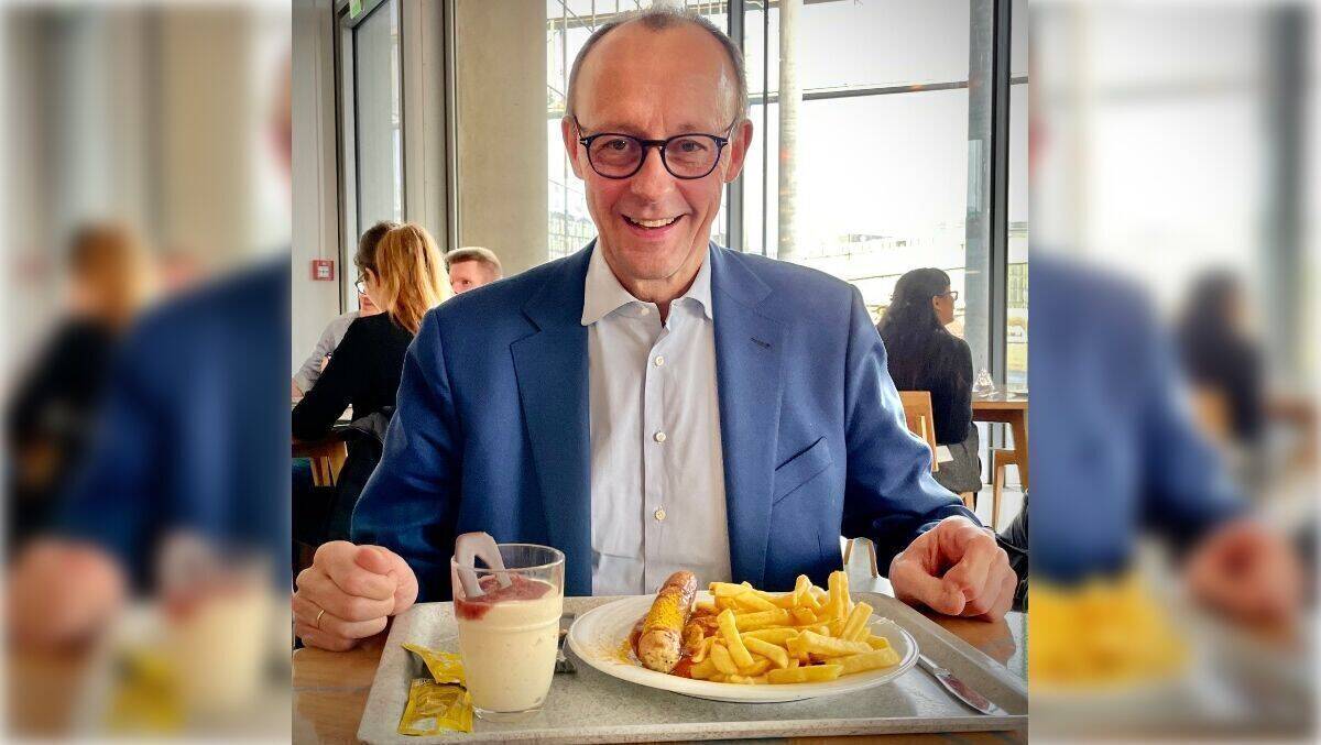 Da freut sich aber jemand auf sein Mittagessen.