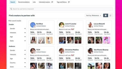 Der neue Creator Markektplace von Instagram erleichtert die Suche nach Kooperationspartner:innen für Kampagnen. 
