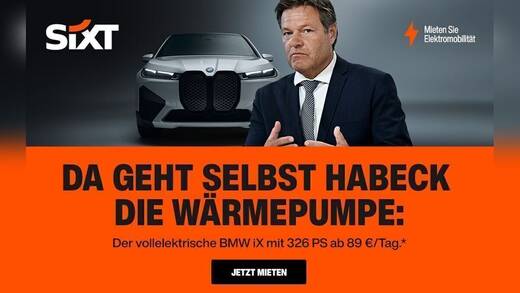 Sixt greift Habecks Heizungsgesetz auf.