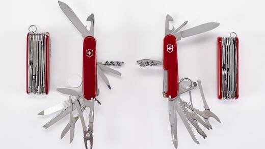 Original von Victorinox und die chinesische Fälschung aus dem Internet. 