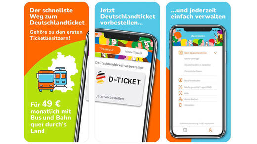 Für 49 Euro durch die ganze Republik – die "Deutschlandticket App" macht es möglich.