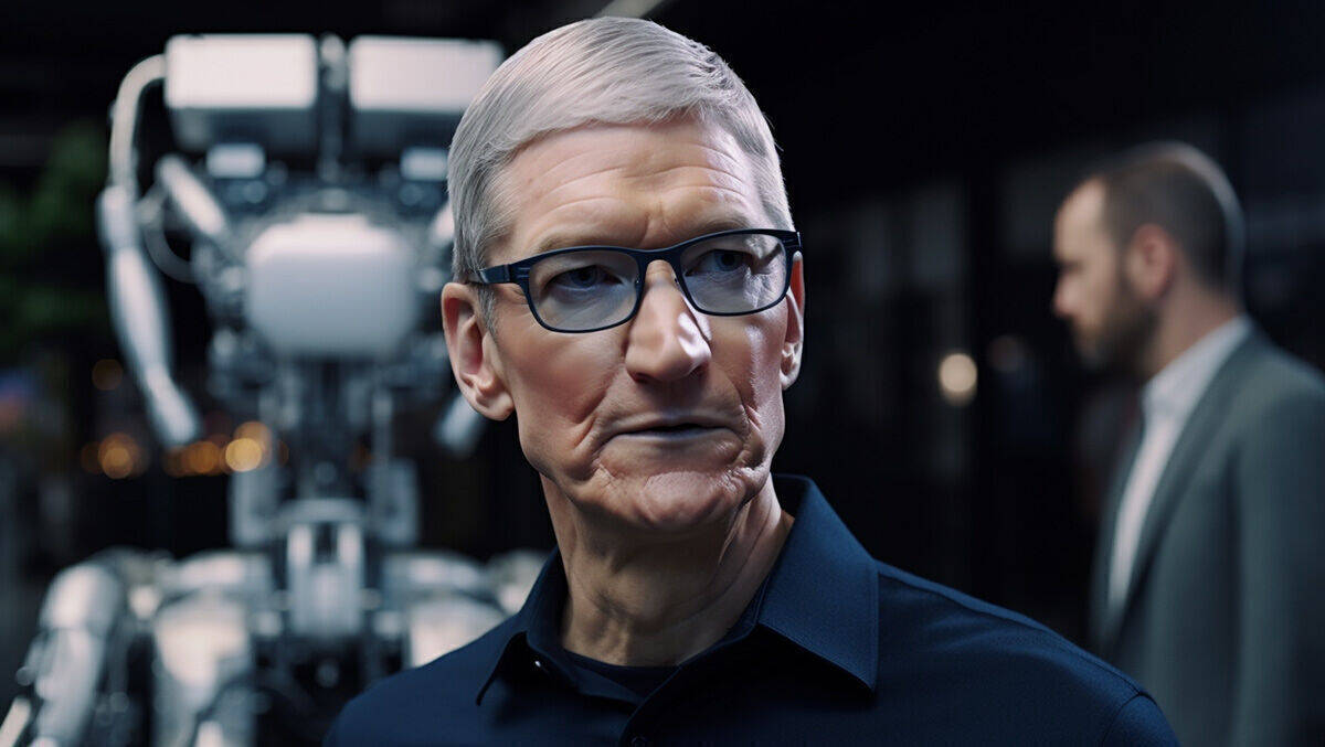 Apple-KI: Tim Cook will unter anderem Sprachassistentin Siri schlauer machen.