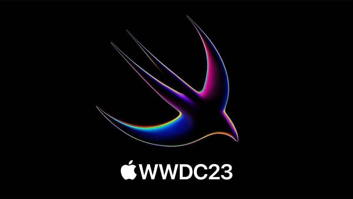Das Logo von Apples WWDC 2023: Die Konferenz startet am 5. Juni um 19 Uhr mit der Keynote.