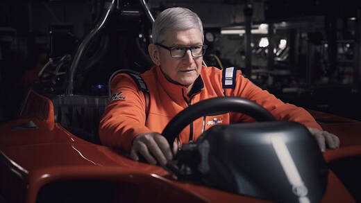 Apple-Chef Tim Cook will kein Formel-1-Auto fahren. Aber Streaming auf Apple TV+ soll es geben.