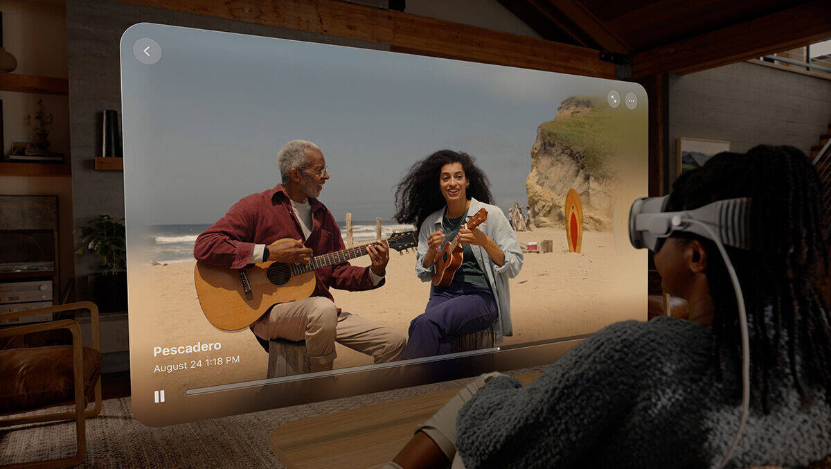 Mittendrin statt nur dabei – die 3D-Videos für Apples Datenbrille Vision Pro lassen sich ab sofort aufnehmen.