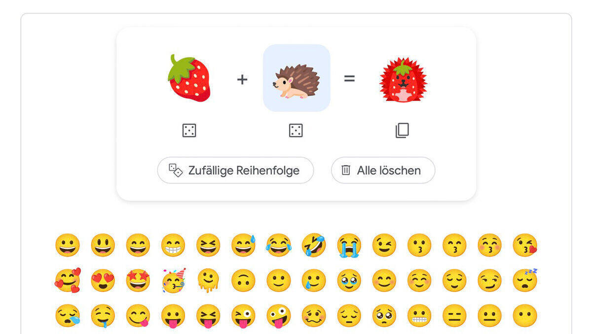 Die Igel-Erdbeere mit Stacheln – frisch aus Googles Emoji-Küche.