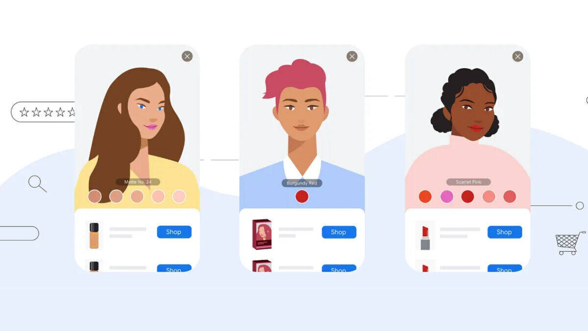 Welcher Farbton passt am besten für meinen Hauttyp? Googles AR-Beauty-Tools zeigen Alternativen auf.