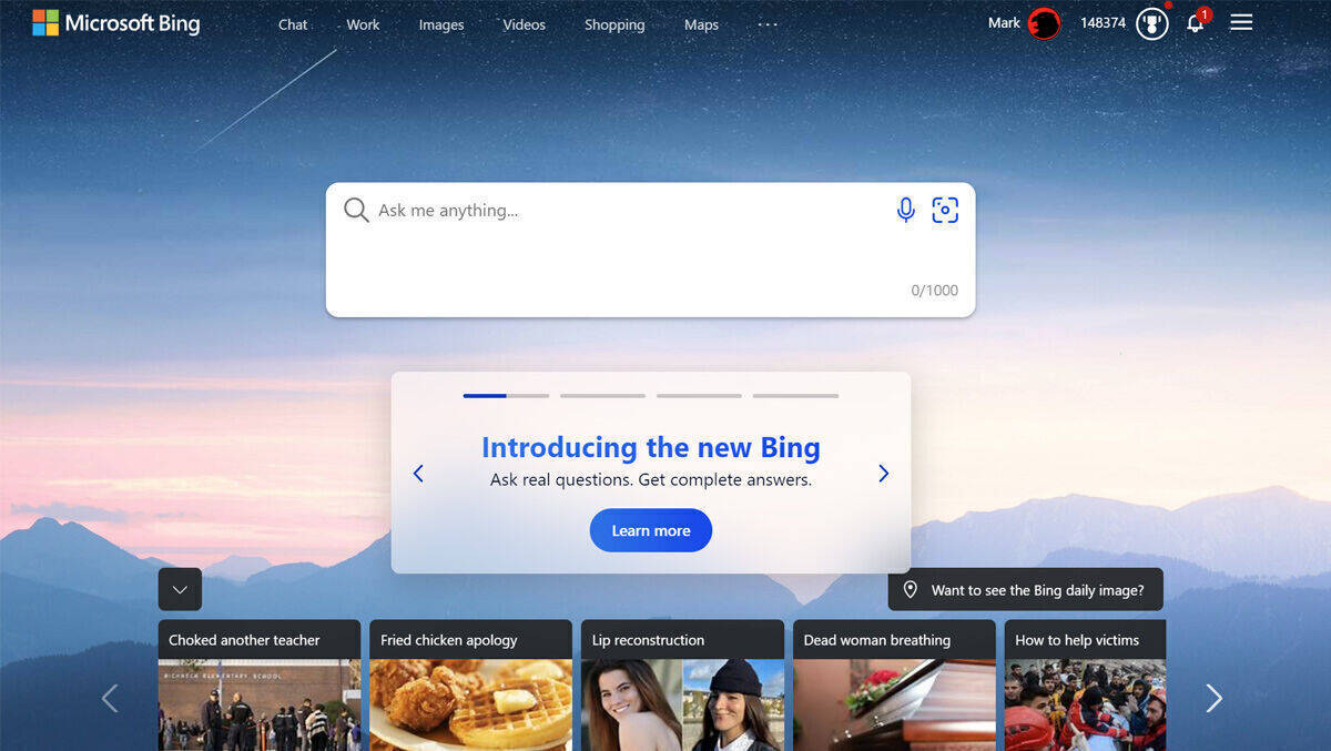 Da ist das Bing! Microsofts Such-KI läuft jetzt auch im Google Chrome.