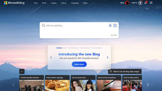 Da ist das Bing! Microsofts Such-KI läuft jetzt auch im Google Chrome.