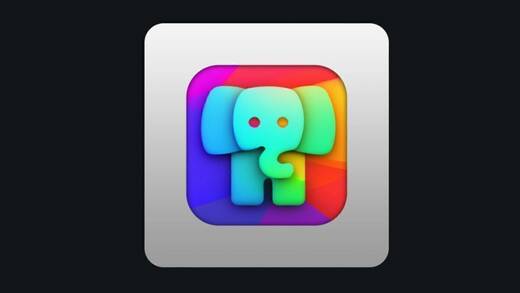 Mit diesem bunten Elefanten-Logo steht die App Mastowatch in den App Stores.