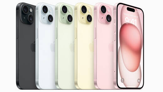 Zu lange in der Sonne gelegen? Das iPhone 15 wirkt zumindest farblich etwas blass.
