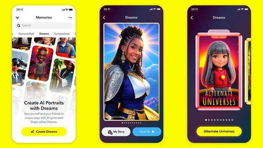 Snapchat startet seinen nächsten KI-Versuch – diesmal mit Selfies.