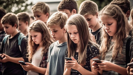 Über Jugendliche ergießt sich oft eine ganze Flut von Smartphone-Benachrichtigungen.