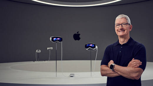 CEO Tim Cook: Er trägt die Apple-Uhr – aber nicht die Apple-Brille.