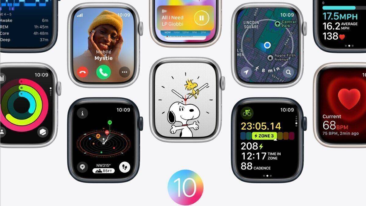 Das neue watchOS 10 hebt die Smartwatches des Konzerns softwaretechnisch auf die nächste Stufe.