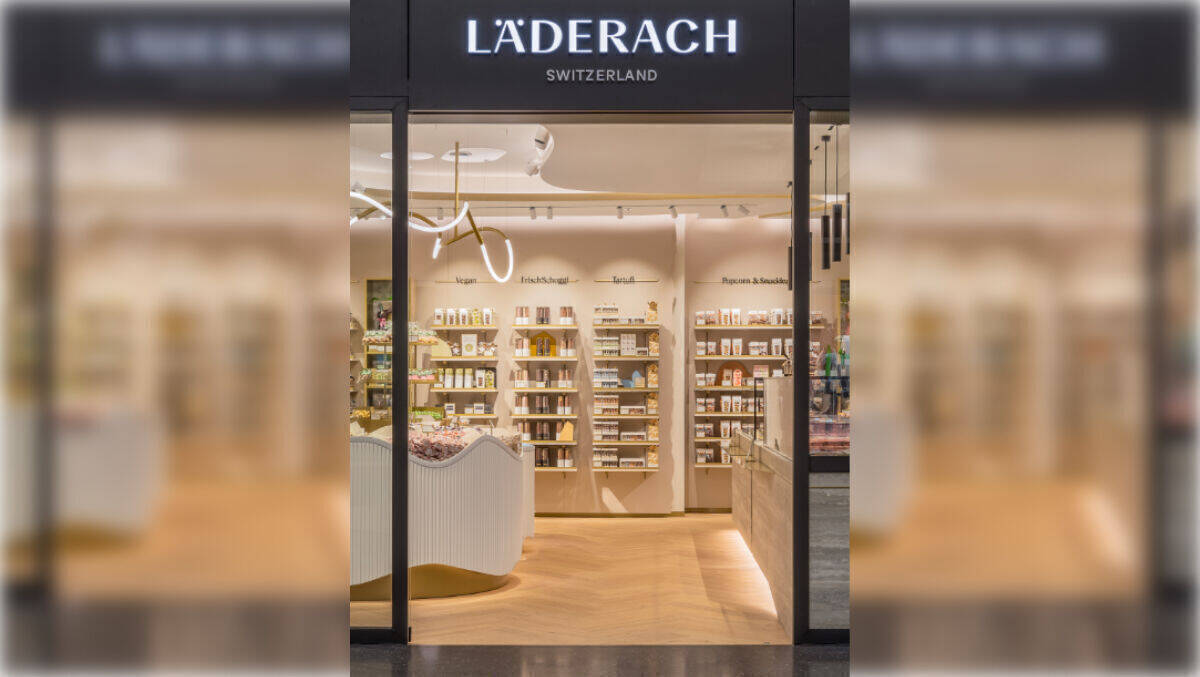 Läderach: neuer Store, neue Schrift