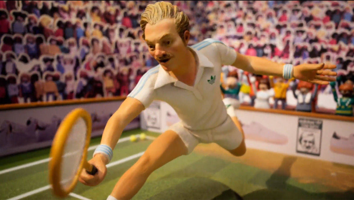 Stan Smith im Miniaturformat: Der US-Tennisspieler gewann im Jahr 1972 Wimbledon.