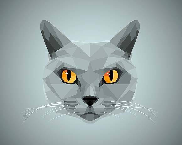Katzen-Content im flächigen Pixelstil. (© pokki - Fotolia.com)