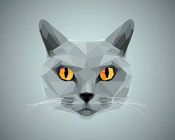 Katzen-Content im flächigen Pixelstil. (© pokki - Fotolia.com)